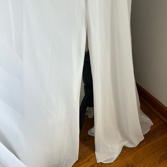 Fashion Nova Spaghetti Strap Wedding Gown NWT - Picture 6 of 14